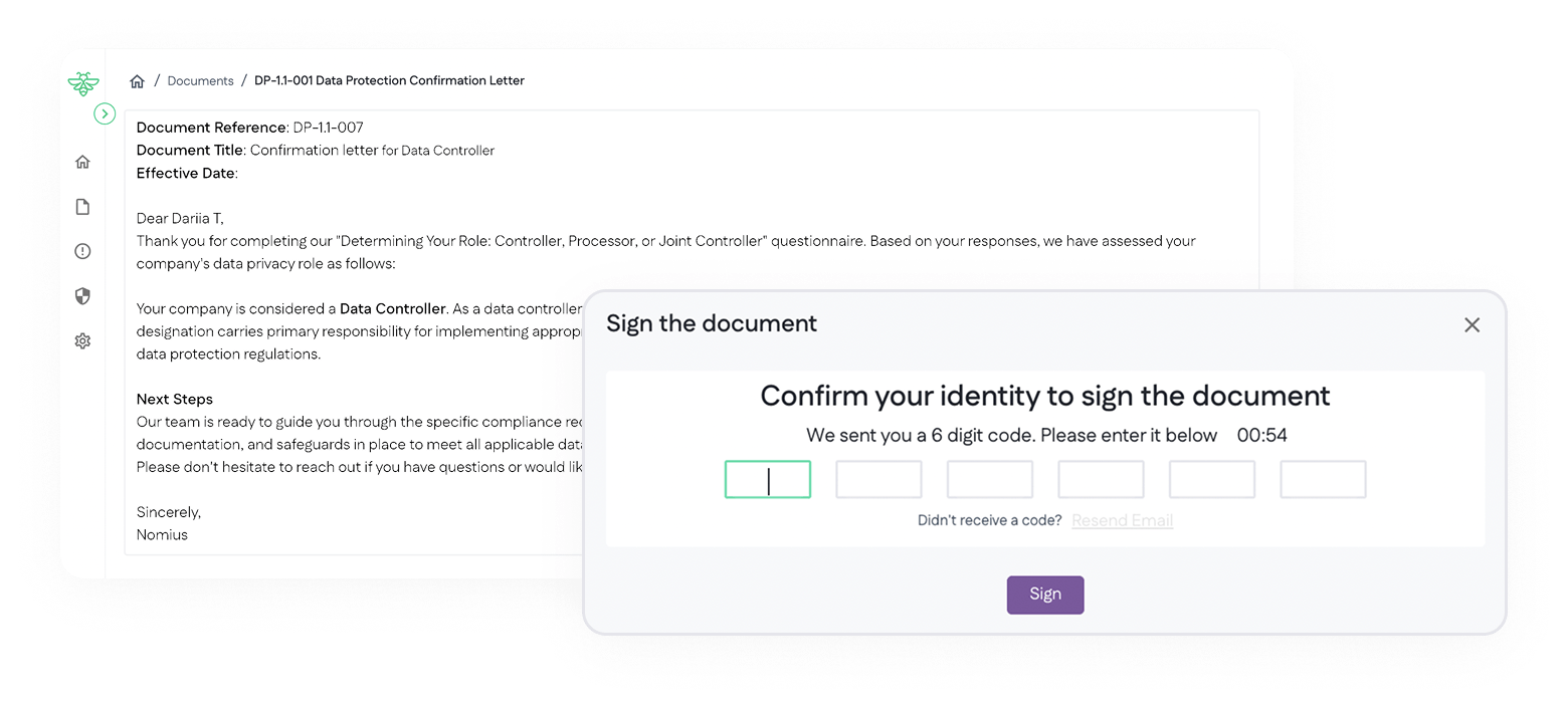 Compliant e-Signature 